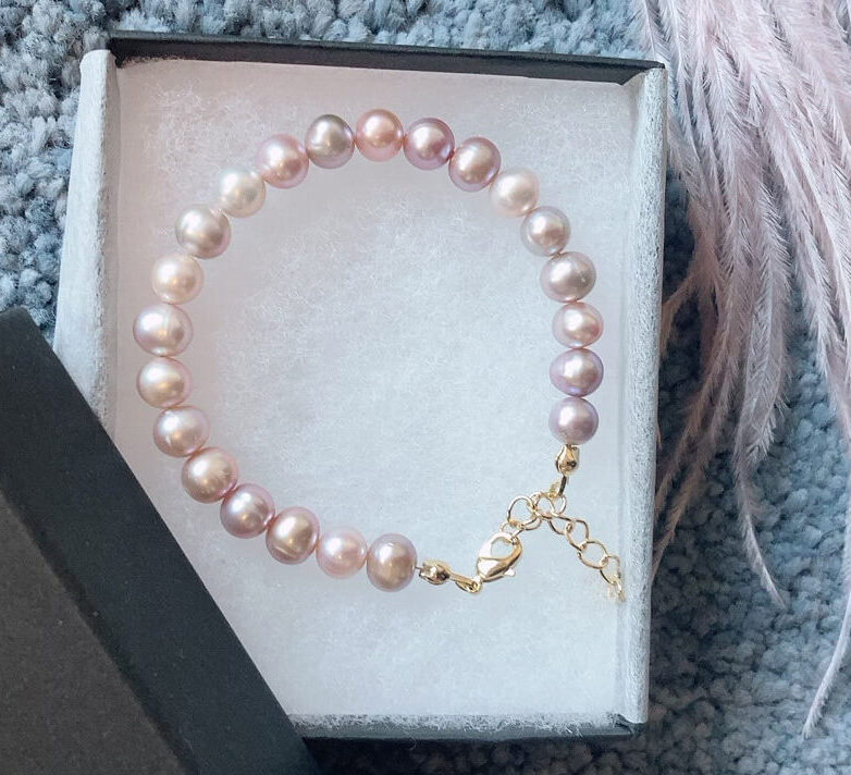 淡水パールブレスレット