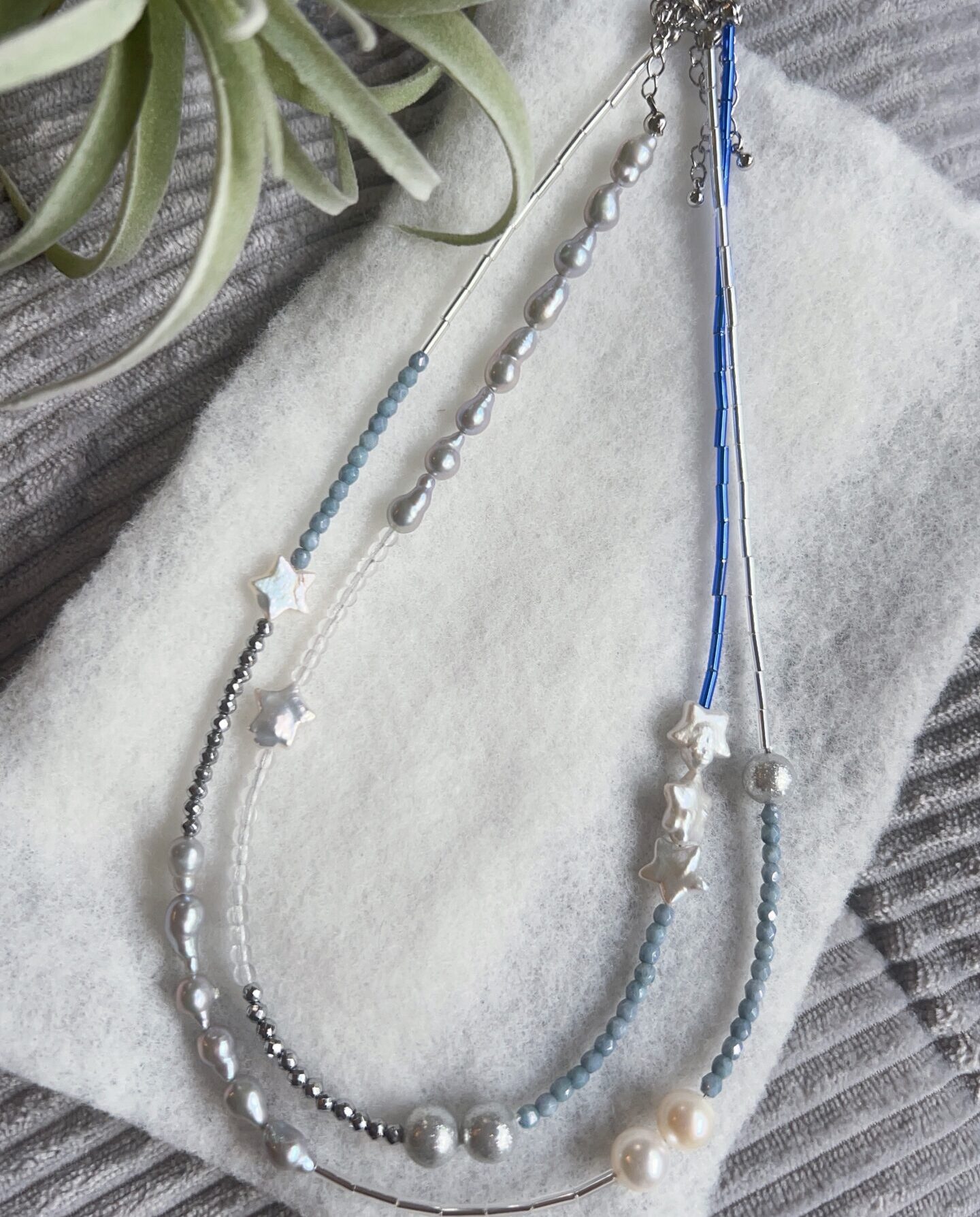 淡水パール2連ネックレス